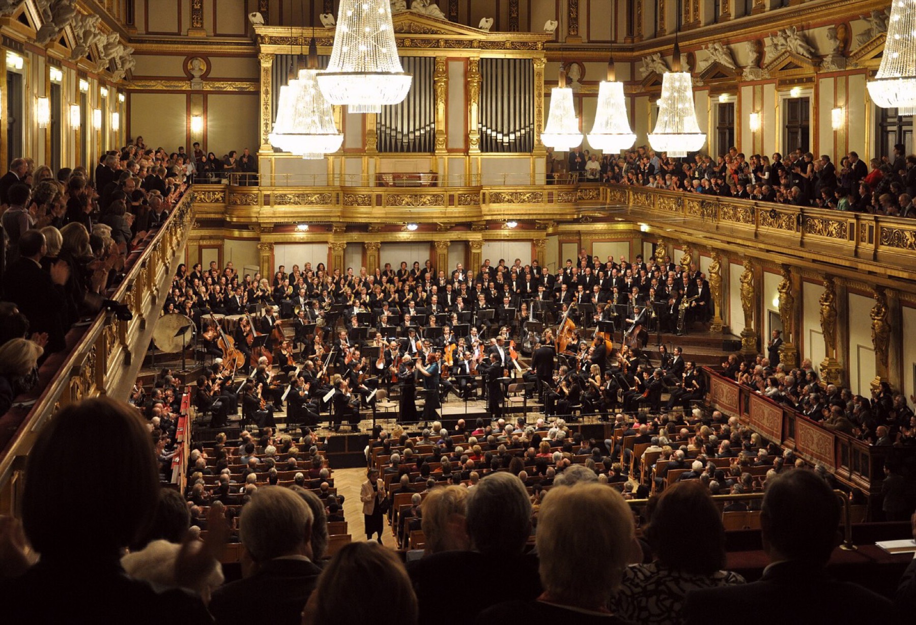 The Golden Hall of the Wiener Musikverein during a concert