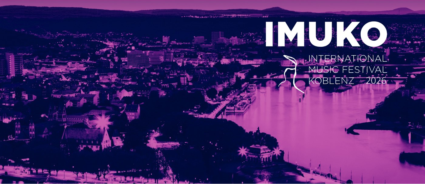 Koblenz at night, home of the International Music Festival Koblenz